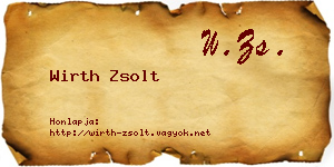 Wirth Zsolt névjegykártya